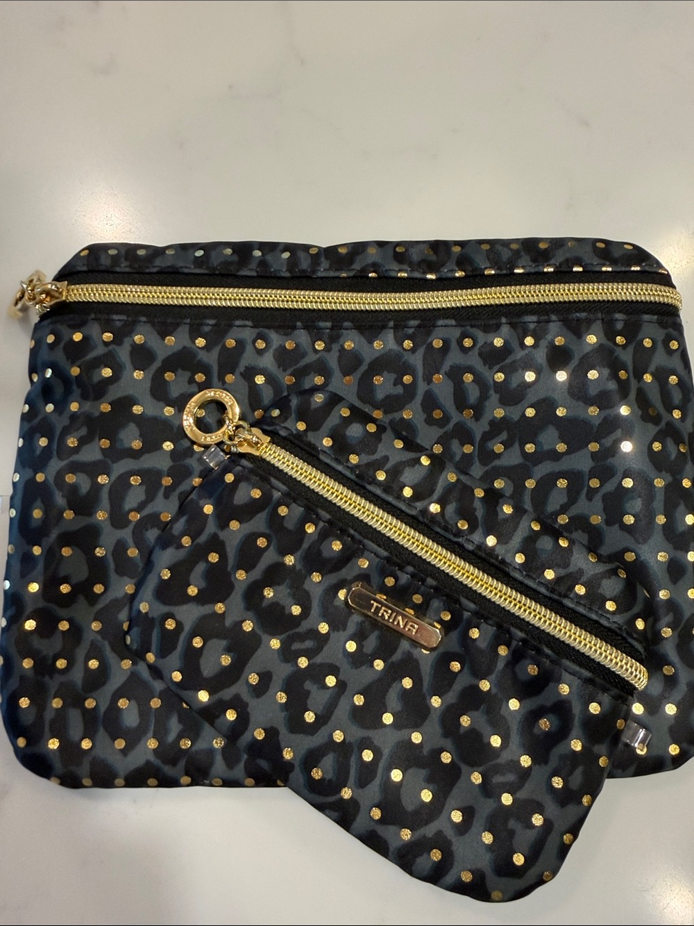 Set of Two Trina Turk Cosmetic Bags nwot